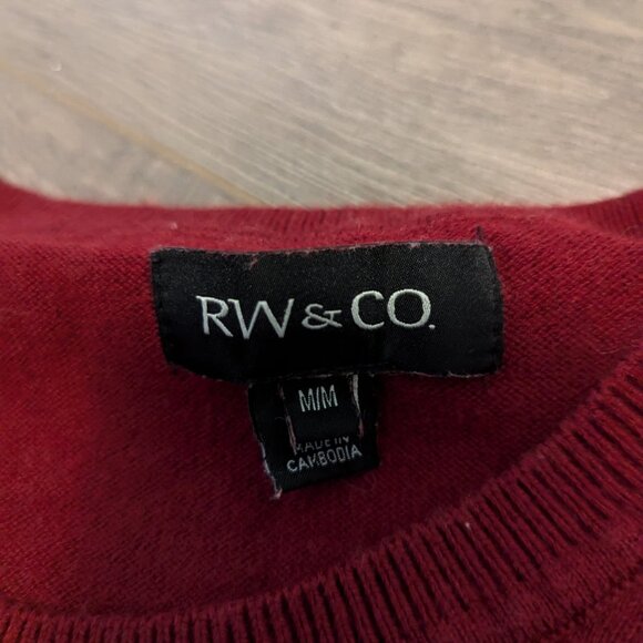 Men's RW & Co. Red Sweater - Picture 3 of 7